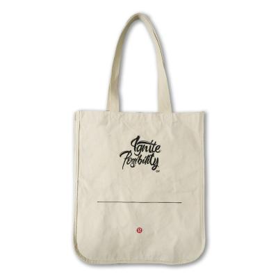 China Large Shopping Recyclable Wholesale Organic Cotton Canvas Custom Bags With Logo for sale