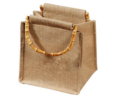 China Custom Manufacturer Shopping Pattern Promotion Advertising Shopping Jute Bags For Ladies for sale