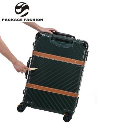 China Factory direct sales custom made ABS processing trolley suit case luggage case luggage travel bag set hard eminent aluminum for sale