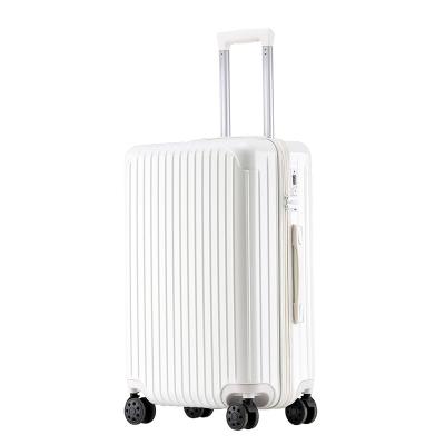 China Small pure and pure and cool candy and cool color and wear-resistant board suitcase luggage small box to the whole box zipper aluminum suitcase for sale