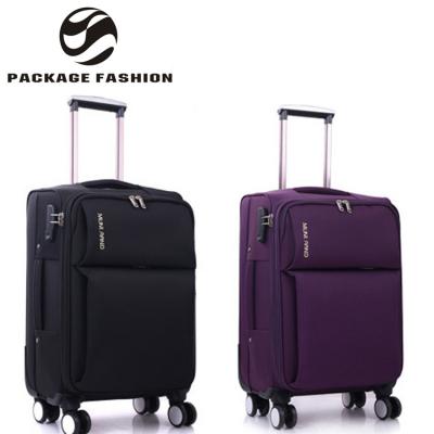 China Waterproof Custom Dealing High Quality Universal Ladies Carry On Four Wheels Oxford Cloth Set Trolley Soft Cloth Luggage Sets for sale