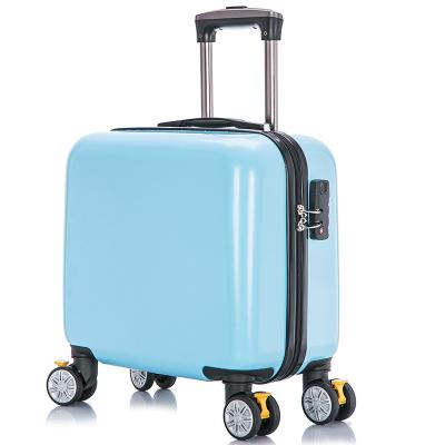 China ABS Fashion Cartoon Trolley Suitcase 16 Inch Travel Suitcase Custom Logo Universal Wheel Suitcase for sale