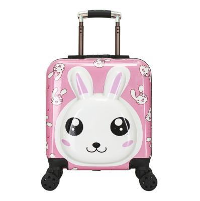 China Hand-held cartoon of ABS big discount custom handle children's luggage and hard-SHELL travel bags lovely children's luggage for sale