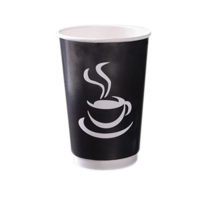 China KP875 Disposable Coffee Custom Takeaway Paper Cup 8oz 10oz 12oz 16oz Logo Eco-Friendly Disposable Double Wall for sale