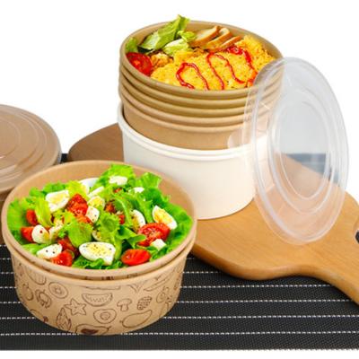 China KSB-167 Disposable Paper Salad Bowl Wrapping Paper for Salad Fruit Chinese Factory Production for sale