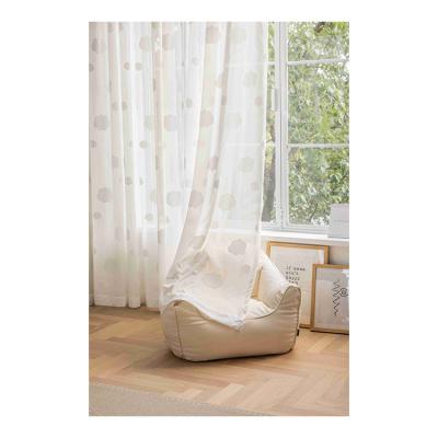 China Blackout cloud wire border manufacturers wholesale Japanese modern simple window screen living room three-dimensional curtain for sale