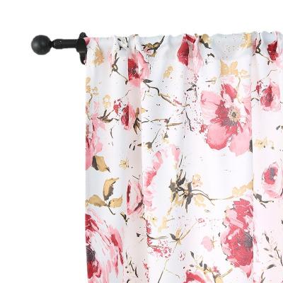 China Nordic Blackout Cloth Printing Bedroom Shading Punch Wholesale Girl's Bedroom Cloth Living Room Curtain New for sale