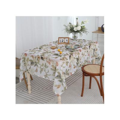 China Small Senator Border System Tea Table Style Waterproof Dustproof Nordic Dustproof Non-slip Tablecloth Fresh Flower Cover for sale