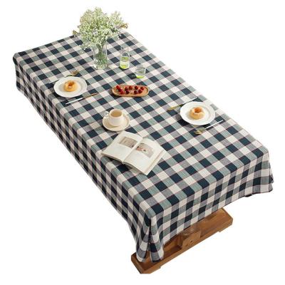 China Nordic waterproof plaid tablecloth meal net black tea a few pads book rectangular tablecloth net small red cool tablecloth for sale