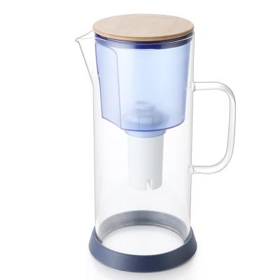 China Large-tasting Drinking Water Removes Bacteria 3.5L Alkaline Water Purifier Carafe Water Filter Pitcher Jug With Handle for sale