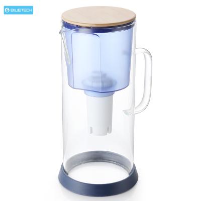 China Large-tasting Drinking Water Removes Bacteria 3.5L Alkaline Water Purifier Carafe Water Filter Pitcher Jug With Handle for sale