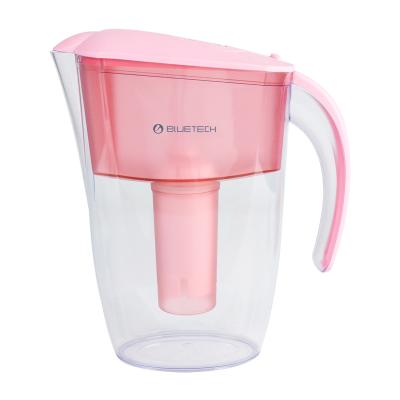 China Large-Sample Drinking Water Maker Supply Water Filter Pitcher Plastic Water Jug With Lid for sale