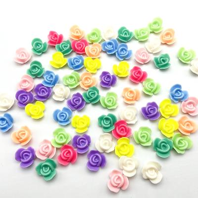 China Jewelry Making / Wedding Decoration Wholesale Macaron Color 20*20MM 300Pcs/Bag Plastic Rose Flower Beads Manufacturer Price For Jewelry Making Wedding Decoration for sale