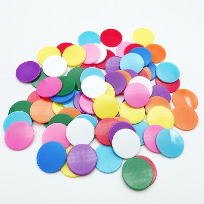 China Wholesale 19MM/24MM School Plastic Round Game Bingo Game Teacher Chips Bingo Game Poker Chips for sale