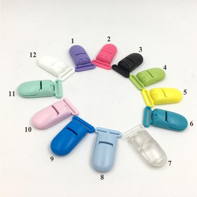 China Multicolor Soother Dummy Pacifier Holder Baby Pacifier Clip Safety Baby Clip Accessory Charms Baby Teether Pacifiers Wholesale Plastic for sale