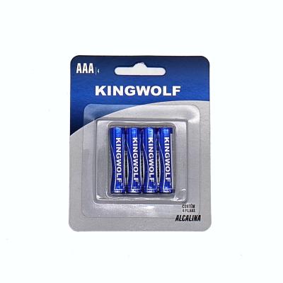 China China Manufacturer Super Power 4pcs/blister Card Primary Dry Cell Pencil Batteries AAA LR03 Am4 1.5v Alkaline Battery For Remote for sale