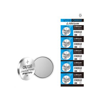 China High Quality Best Selling Primary Batteries Pila Cr2032 Cr 2032 3V Coin Lithium Button Cell Battery for Electronic Watches for sale