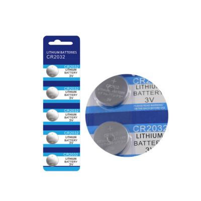 中国 Factory Price 3V 3.0Voit 240mAh Lithium Manganese Primary Cr 2032 Coin Button Cell Battery Cr2032 For Car Key 販売のため