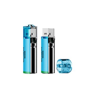 China New Design Magnetic 1.5v USB Rechargeable Lithium Size AA Batteries for Toys and Electronics for sale