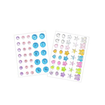 China Newest Selling Multicolored Safe And Non-Toxic Beautiful Rhinestone Stickers Star Stickers for sale