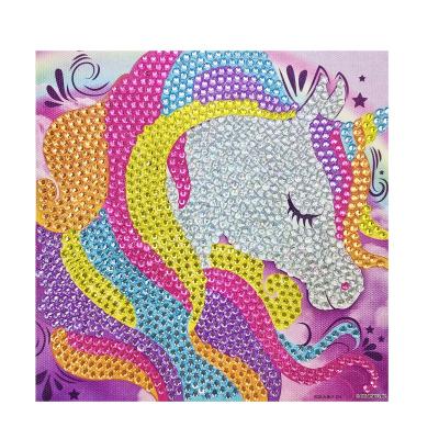 China Safe and Non-Toxic Square Printed Animal Acrylic Diamond Theme Sticker for sale