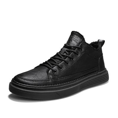 China Oxfords 2021 winter trend casual black leather comfortable stylish shoes for man for sale