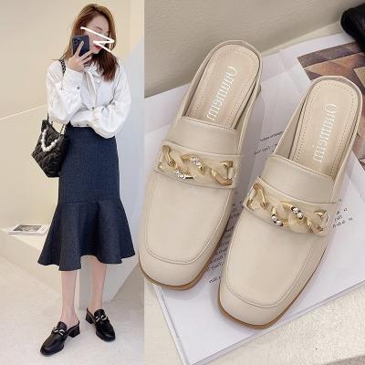 China Hot Selling Fashion Trend Summer Fashion PU Shoes Women Rubber Medium Sandal Women High for sale