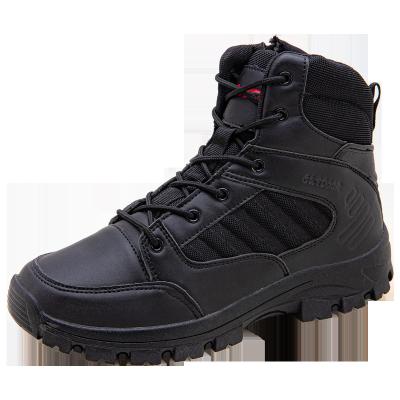 China Outdoor Waterproof Winter Shoes Army Men's High-Ankle Military Boots for sale