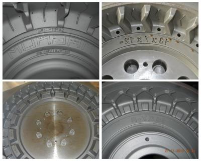 中国 ISO9001 を作る型のための CNC の彫版のフォークリフトのタイヤの固体タイヤ型 販売のため