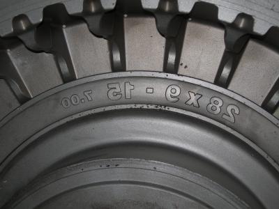 China personalized Forklift Solid forging steel Tire Mold , EDM molding for sale