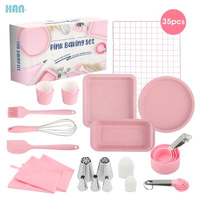 China Sustainable Non-Stick Bakeware Set Cake Mold Baking Tools Cake Decorating Set for sale