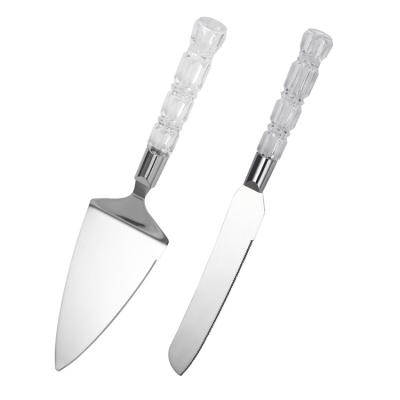 China Viable modern cake tool silver color cake knife and shovel set for sale