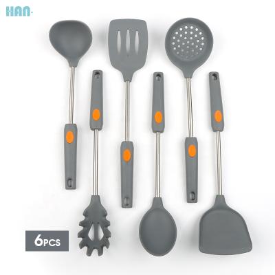 China XINGHAN Custom Food Viable Tong With Kitchen Utensils Color Silicone Cookware Set Set for sale