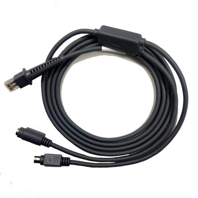 China PC PS2 Keyboard Wedge Cable KBW Cable For Datalogic D100 GD4130 QD2130 Barcode Scanner 2M Straight for sale