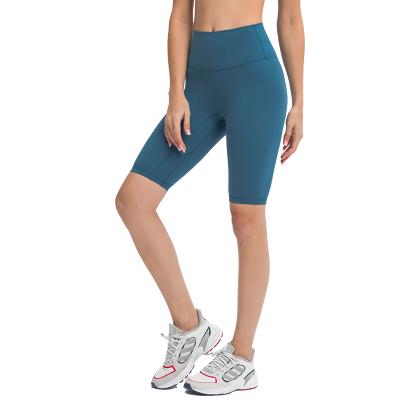 China New Women's Breathable High Waist Slim Matte Matte Based Fitness Pants Running Yoga Wear Tight Seamless 5 Point Pants Yoga Briefs for sale