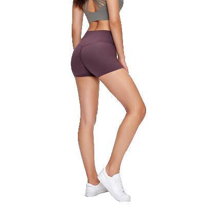 China New High Waist Breathable Hip Lift Slim Fitness Pants Sports Seamless Bare Shorts Feel Yoga Shorts for sale