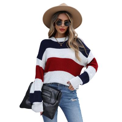 China Ladies Fashion Trends Sweater Knitted Sweater For Ladies Knitted Stretch Sweater for sale