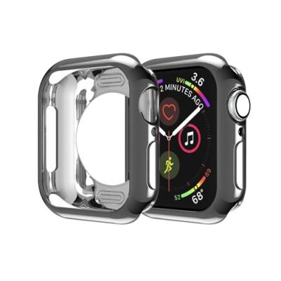 China For Apple Watch Series 5 Case 4 3 2 1 Clear Transparent Round Hole TPU Watch Cover Protector For Apple Watch Series 5 4 3 2 1 for sale