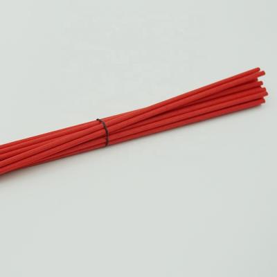 China Sustainable Features Aroma Air Scent Customizable Freshener Diffuser Red Fiber Sticks for sale