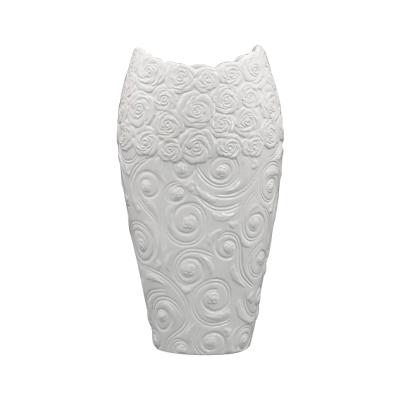 China Europe Factory Outlet Wholesale White Ceramic Decorative Vase for sale