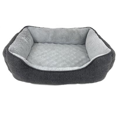 China Removable Pet Cat Dog Bed Warm Orthopedic Soft Cover Yangyangpet Rectangle Dog Bed for sale