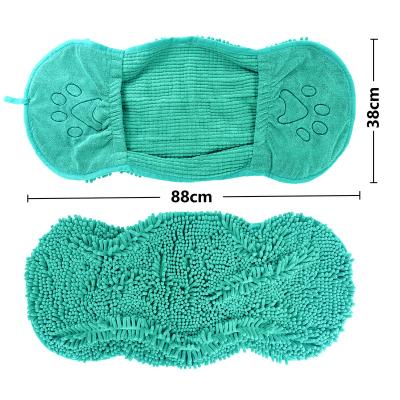 China Machine Washable Luxury Absorbent Quick Drying Hand Stocked Pockets Microfiber Dog Towel for sale