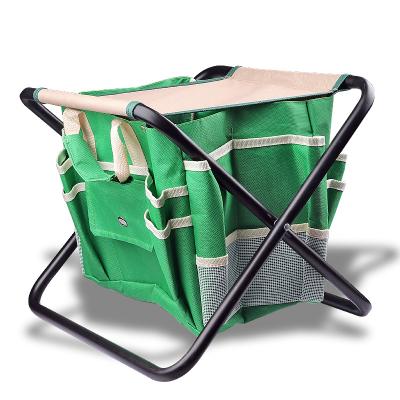 China Multifunctional Easy Assembly Garden Folding Stools Leisure Art Stools Cloth Bag Set Outdoor Camping Oxford Cloth Folding Chair for sale