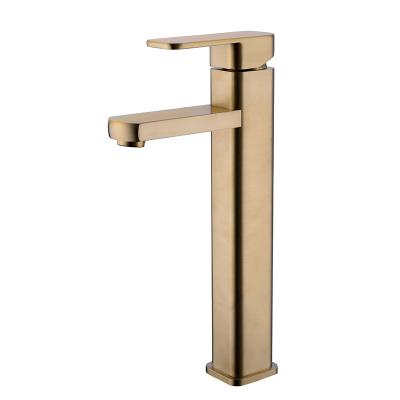 China Metered Faucets Wholesale Modern Deck Mounted Mixer Square Bathroom Basin Faucet Faucet for sale