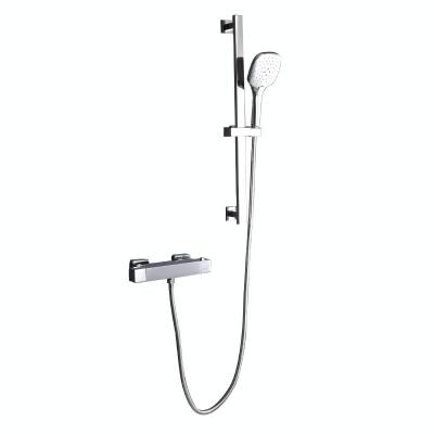 China Without Slide Bar Shower Mixer Tap Wall Mounted Pressurized Shower Set With Bath Shower Mixer for sale