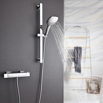 China Without Sliding Bar Wall Mounted Bathroom Sliding Shower Set 3 Function Shower Head Set for sale