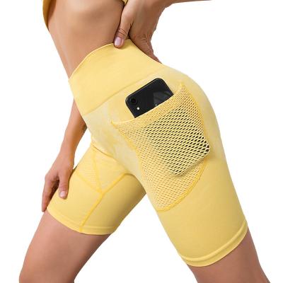 China Breathable Activewear Shorts High Waisted Butt Lift Booty Gym Crac! crack! sports fitness yoga shorts for sale