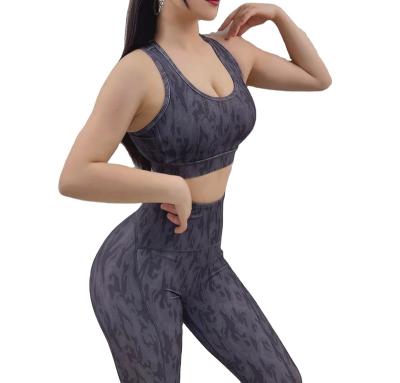 China Factory direct sales breathable new high quality sports yoga united beautiful back sports training set for sale