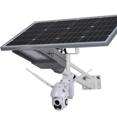 China Garden OEM Design Available Sample 12w Solar Split Street Light With Camera CCTV 4G for sale