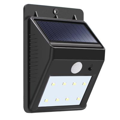 China Garden Solar Power Panel Light Luminarias Led Publico IP66 Motion Sensor Solar Power Wall Light Wireless Garden Wall Light for sale